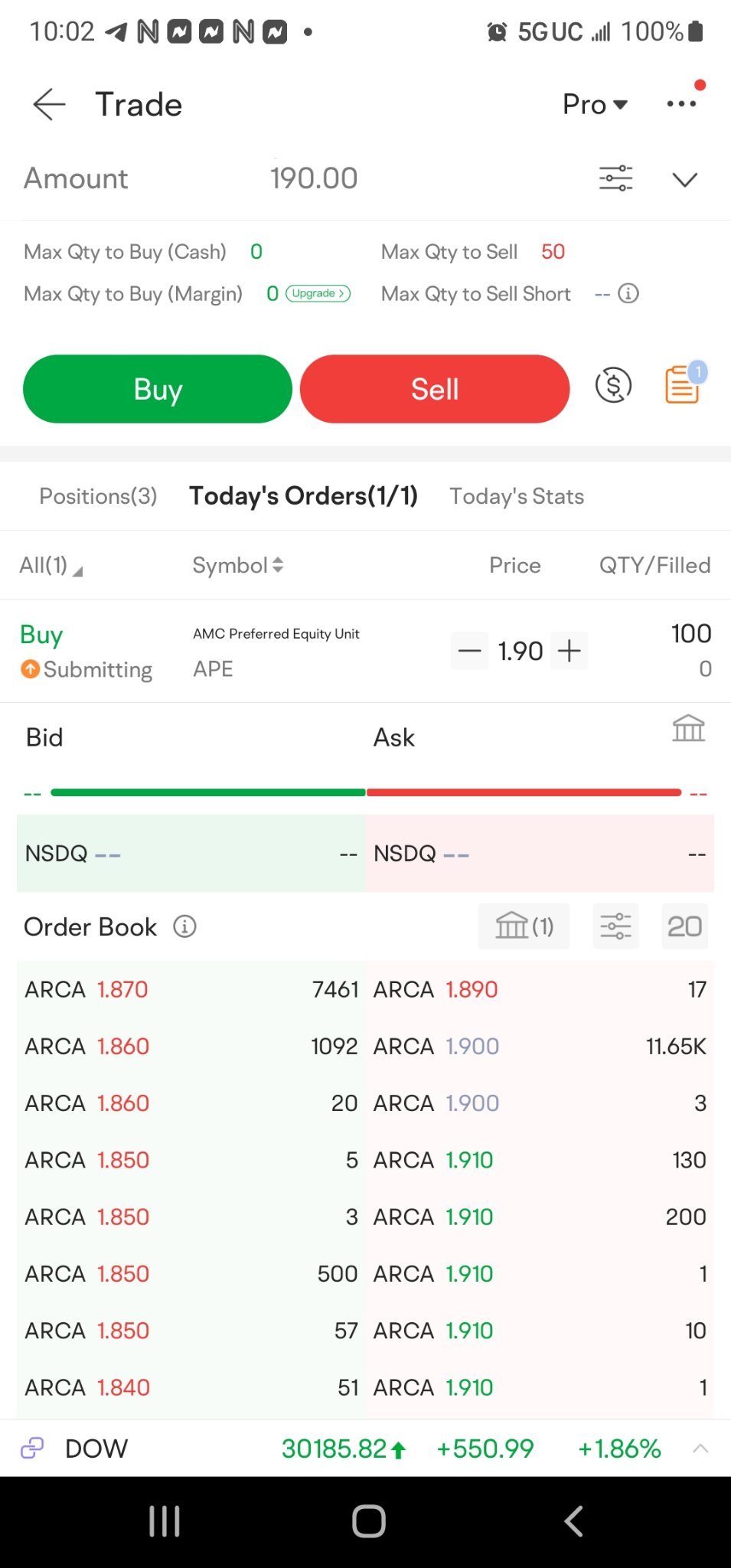 $AMC Preferred Equity Unit (APE.US)$ It's not much but at this price I had  To pick up what I can.