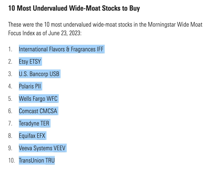 Moat stocks tend to come with a heavy premium.