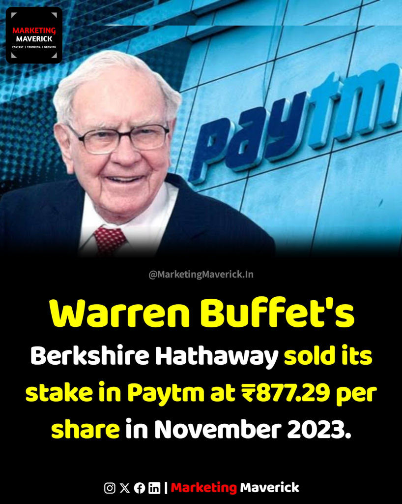 Warren Buffett got lucky in Paytm..