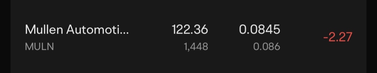 $Mullen Automotive (MULN.US)$ lets go a 1.00