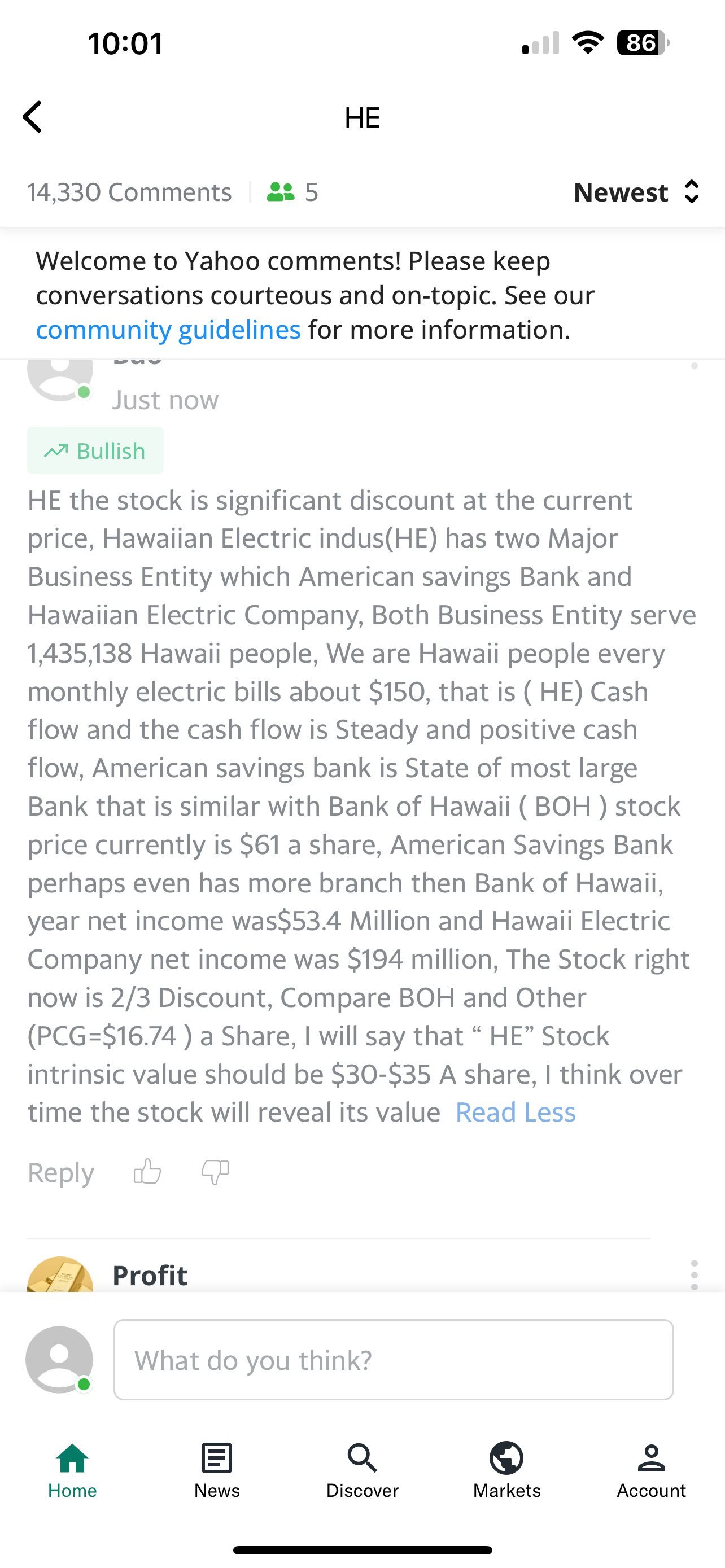 $Hawaiian Electric Industries (HE.US)$