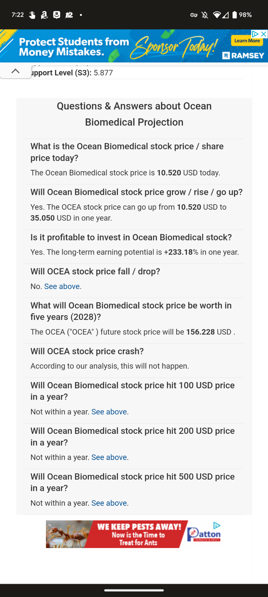 $オーシャン・バイオメディカル (OCEA.US)$OCEA株の予測です。