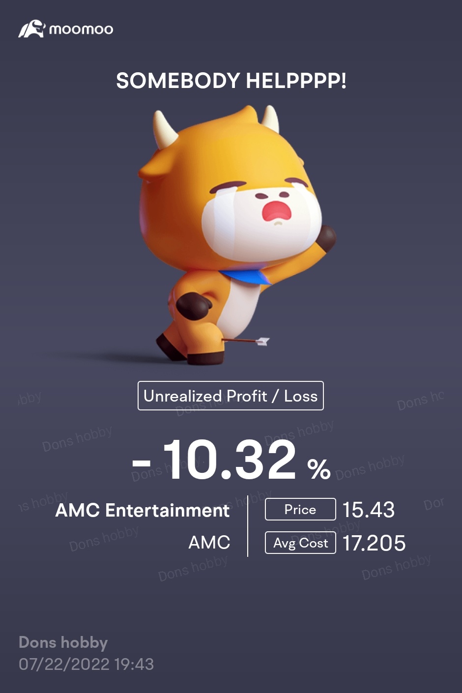 $AMCエンターテインメント クラスA (AMC.US)$スティル・ホールディング