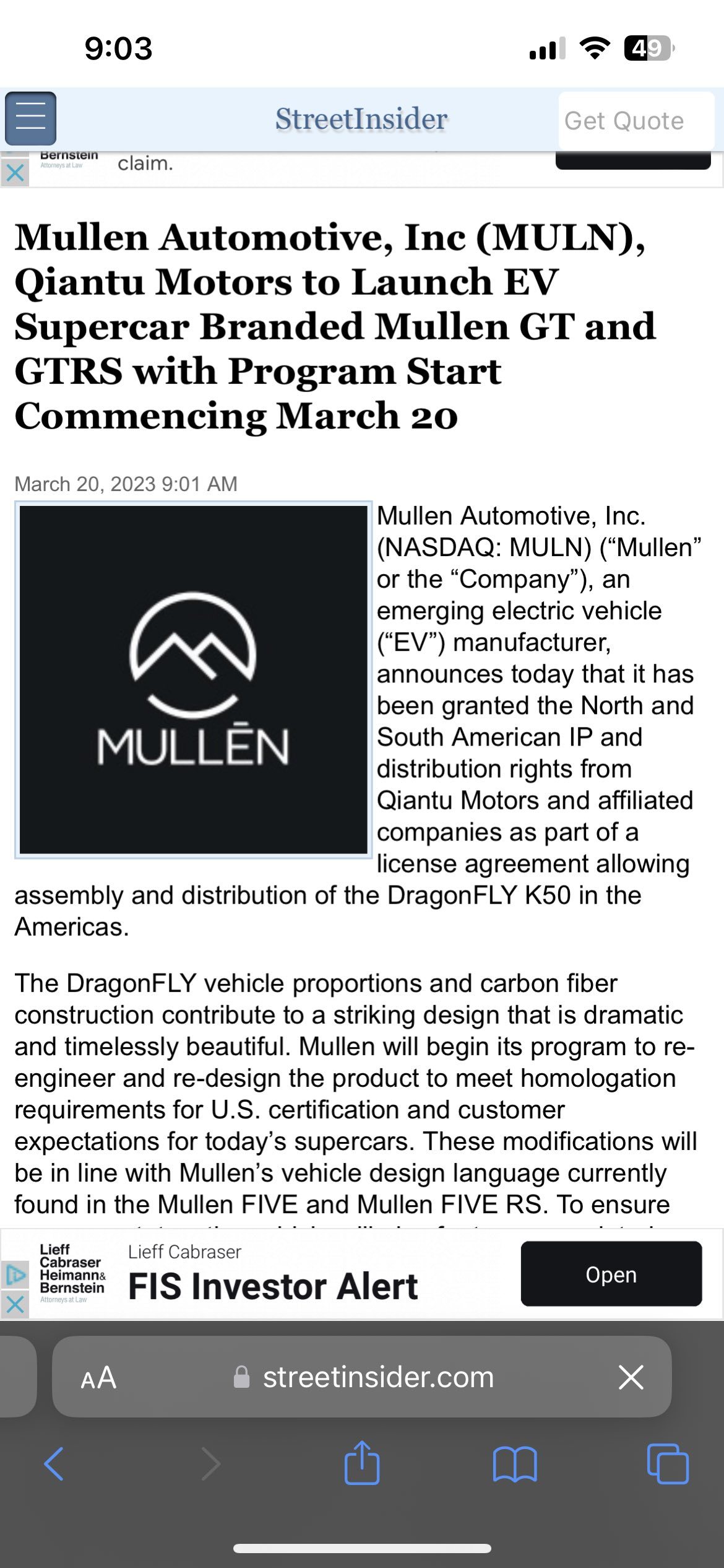 $Mullen Automotive (MULN.US)$