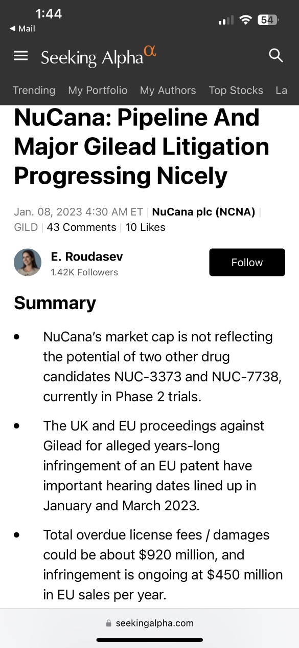 Check out $NCNA !