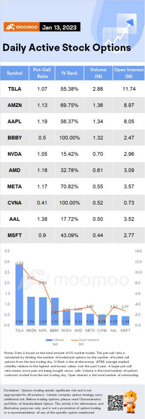 Options Market Statistics (1/13): Traders Buy High Volume of Carvana Call Options