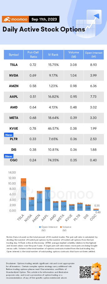 Options Market Statistics: Tesla Jumps as Analyst Predicts $600 Billion Value Boost From Dojo, Options Pop