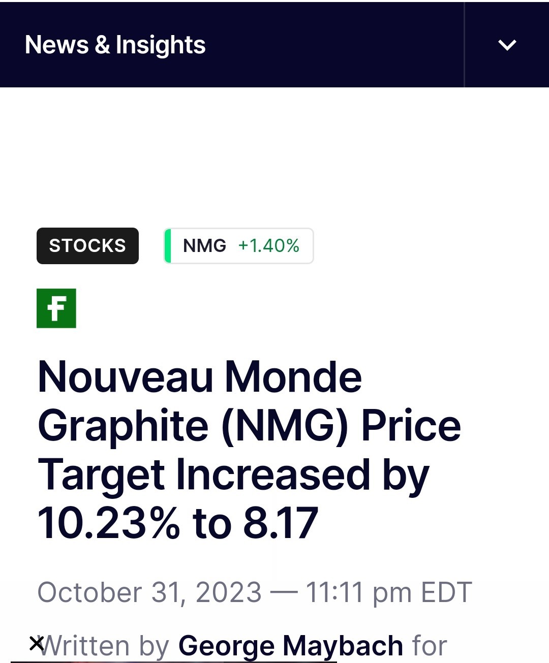 $Nouveau Monde Graphite (NMG.US)$