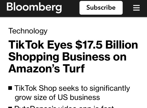 Tik Tok to take on Amazon