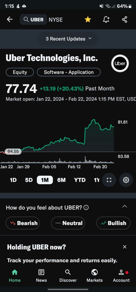 来週UBERは100ドルになり、その後160ドルになります