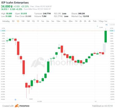 美国股票市场上涨和下跌股票：GOOGL, MSFt, FMC, IEP等等