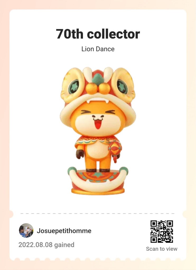 how come I never get my LION DANCE COLLECTOR