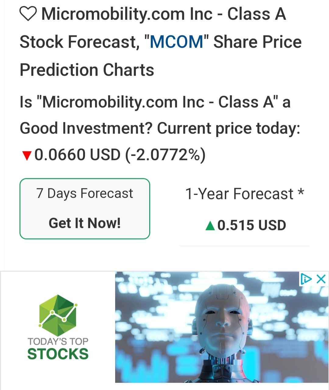 $Micromobility.com (MCOM.US)$