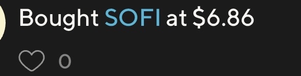 $SoFi Technologies (SOFI.US)$ 最近沒有買股票，但今天的跌幅過大，實在太難以忍受，公司沒有任何資訊，昨天聽了和首席財務官的交流，有很多令人難以置信的言論，公司表現非常出色，但股票價值卻大跌，總有一天會有所改變。