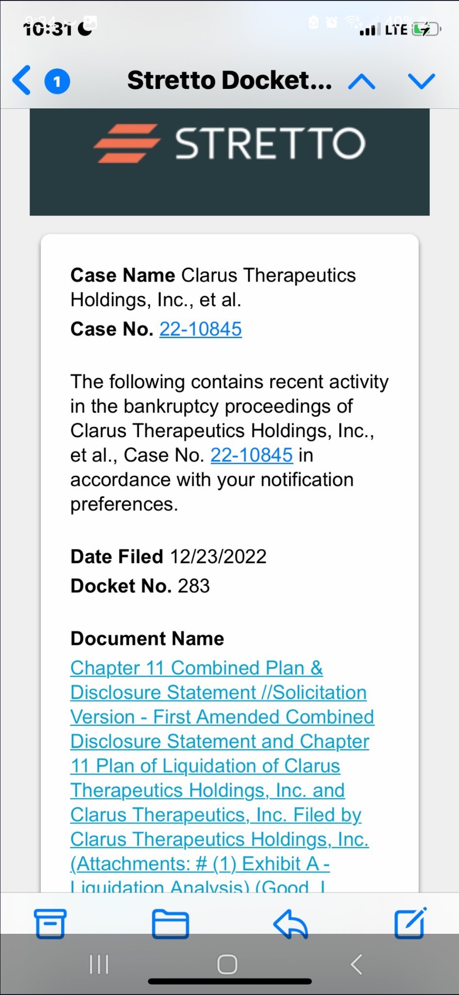 $CLARUS THERAPEUTICS HLDGS INC (CRXTQ.US)$ 不要賣它！