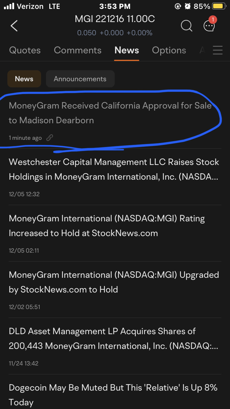 $MoneyGram International (MGI.US)$ $Apple (AAPL.US)$$Alphabet-C (GOOG.US)$$Alphabet-A (GOOGL.US)$$SPDR Dow Jones Industrial Average  Trust (DIA.US)$$CBOE Volati...