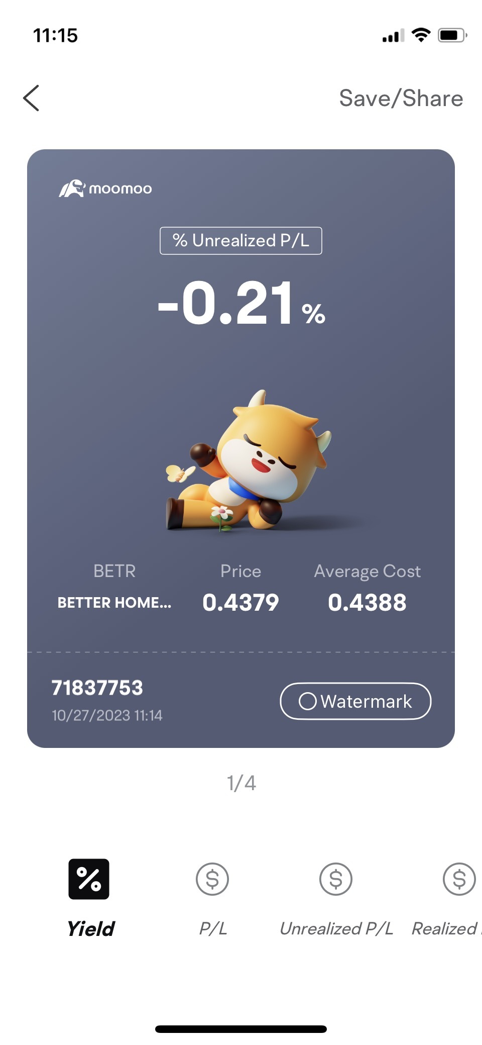 $Better Home & Finance (BETR.US)$ 太接近了，几个月来平均值一直在下跌 🤣