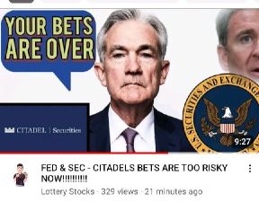 Breaking News, the sec and fed say citadel short positions are too risky and will need to be closed !