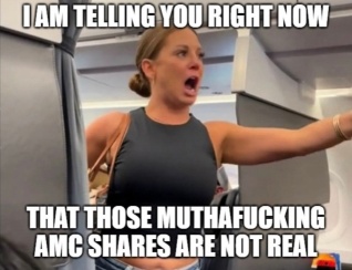 她有一點那些股票不是真的！