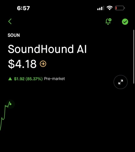 $SOUN targeted organize pump and dump. Massive kaboom scalp scalp scalp scalp scalp winner, winner, chicken, dinner, early alert was sent directly to subscriber cell phone, fast and quick lovely profi