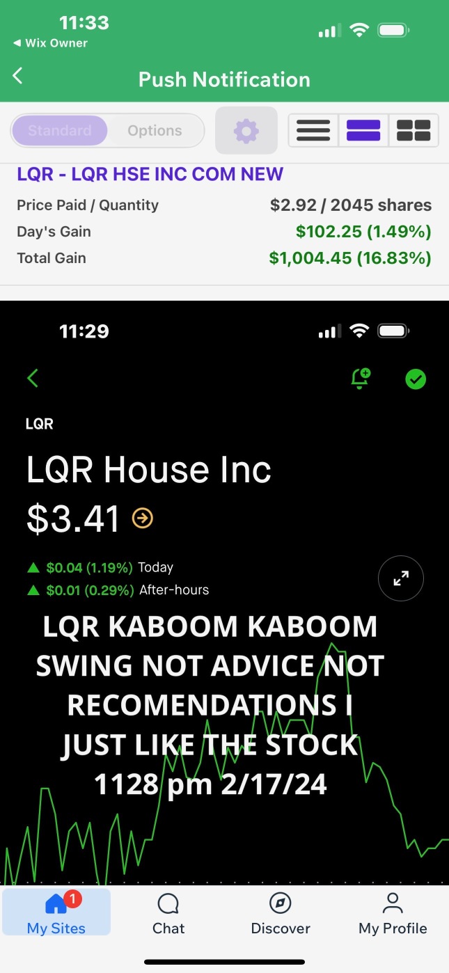 $LQR to all short seller of LQR I DARE YOU TO KEEP SHORTING THE STOCK -your about to pay 50% dividend -on top of all your short position- you are about to lose  money infinitely -margin call imminent