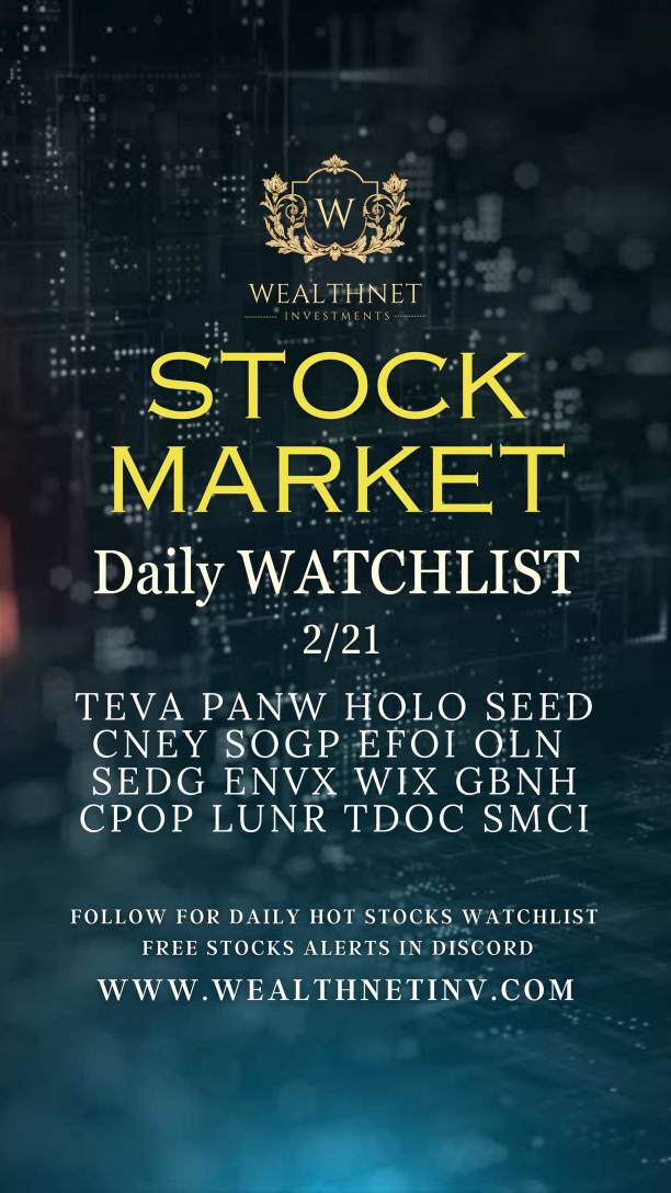 📊 follow for daily watchlist
