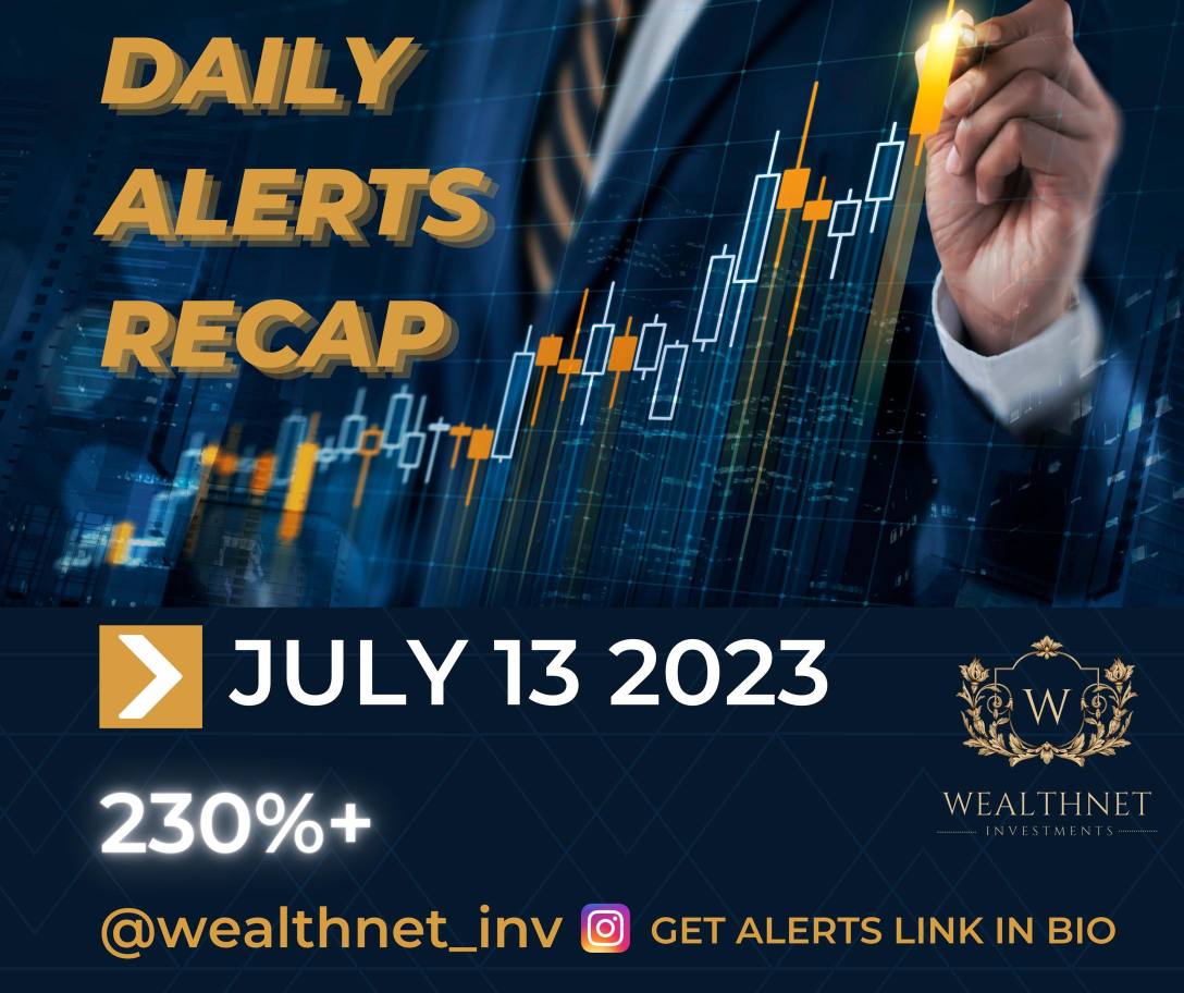 Daily alerts recap 🔥🔥🚀 ALL WINS 230%+