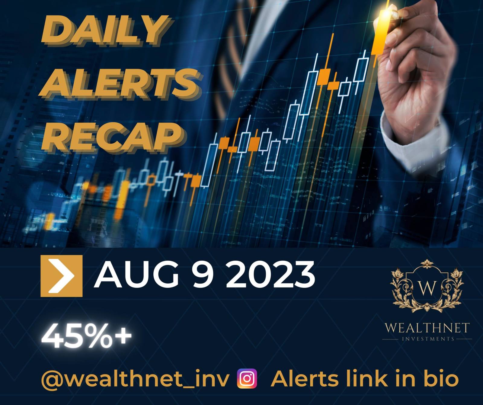 Daily alerts recap 🔥 ALL STARS 🌟 45%+