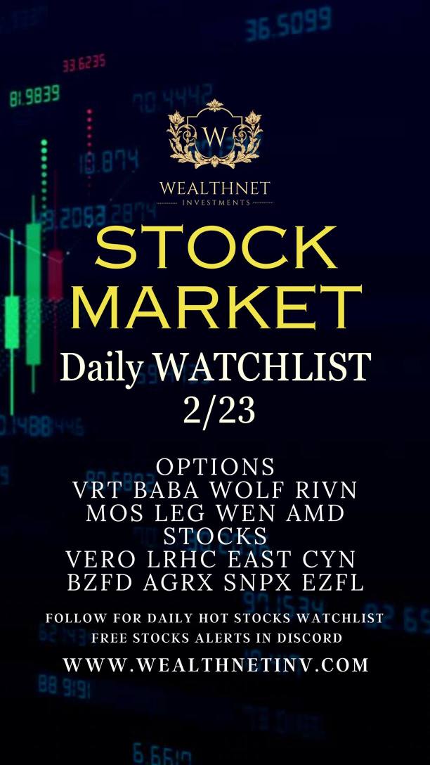 📊 follow for daily watchlist 🔅