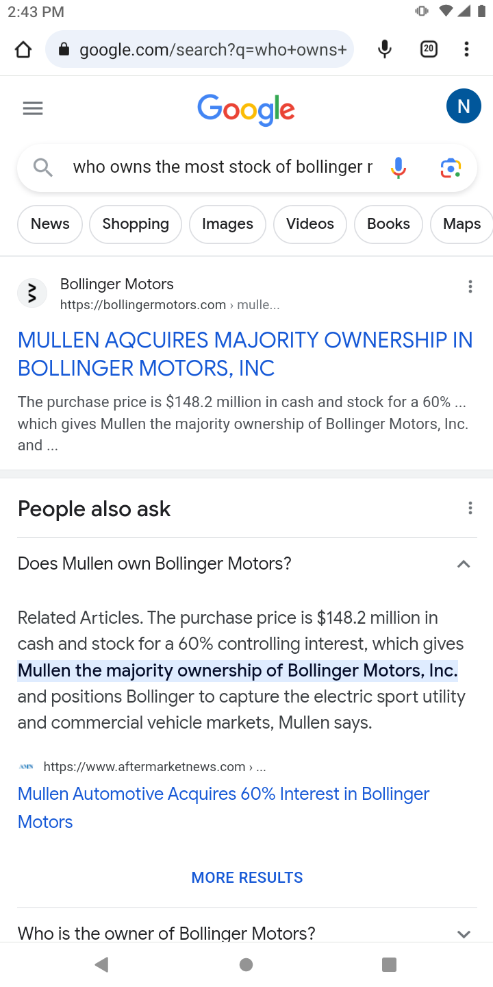 $Mullen Automotive (MULN.US)$ 我看到他有更多的钱可供使用，如果他真的不需要泵，只需要信息