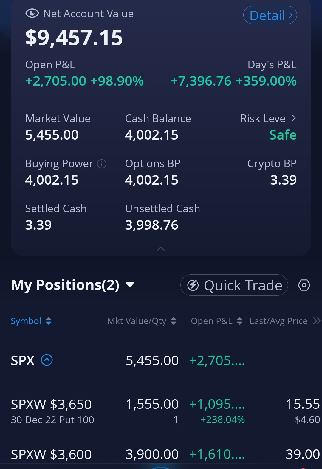 spx 賬戶