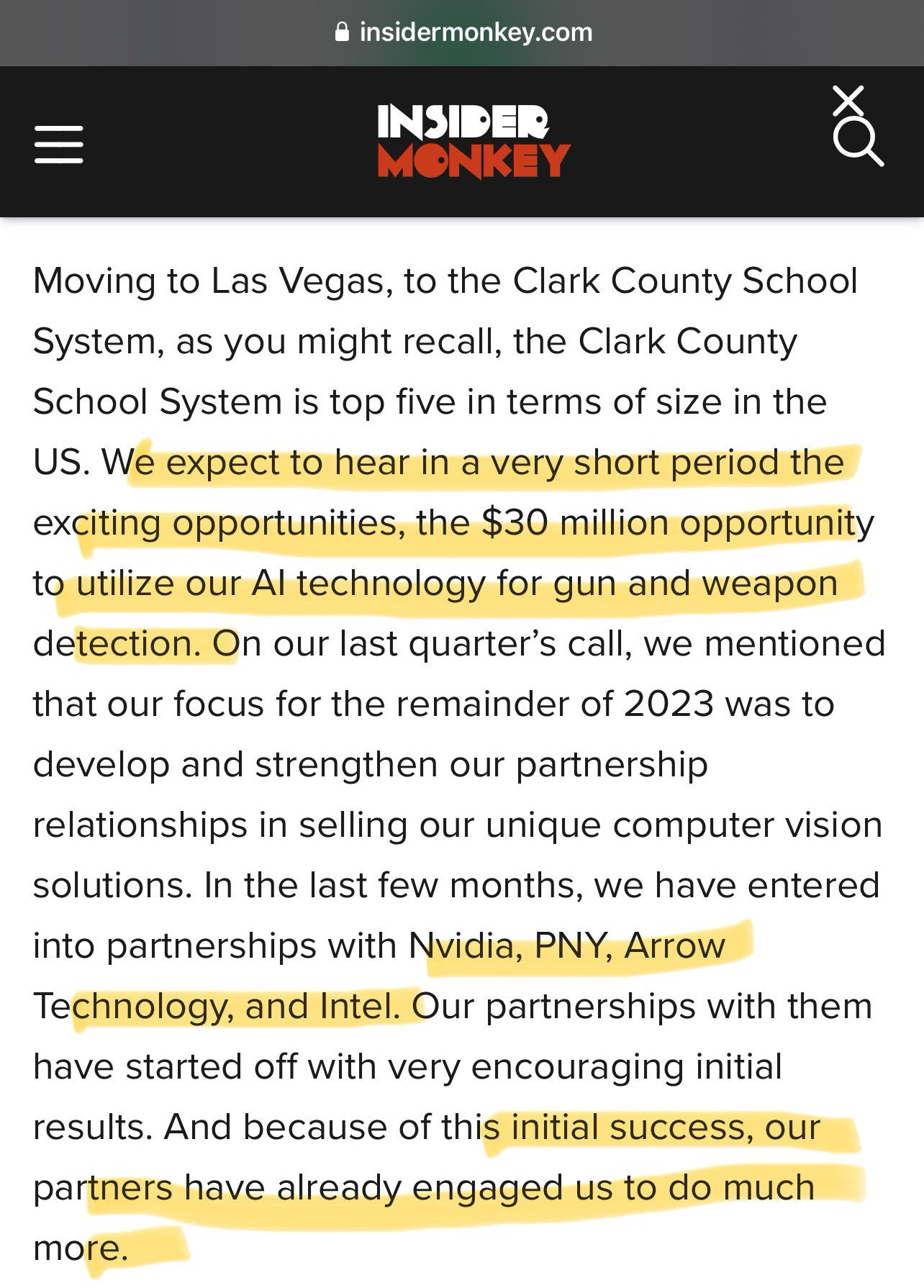 $Remark Holdings (MARK.US)$ 与合作伙伴合作 $微软 (MSFT.US)$ ⬆️🆙💯🤓以及拉斯维加斯县学校人工智能科技交易。交易🤓🤓🤓 $AMC院线 (AMC.US)$$游戏驿站 (GME.US)$ $