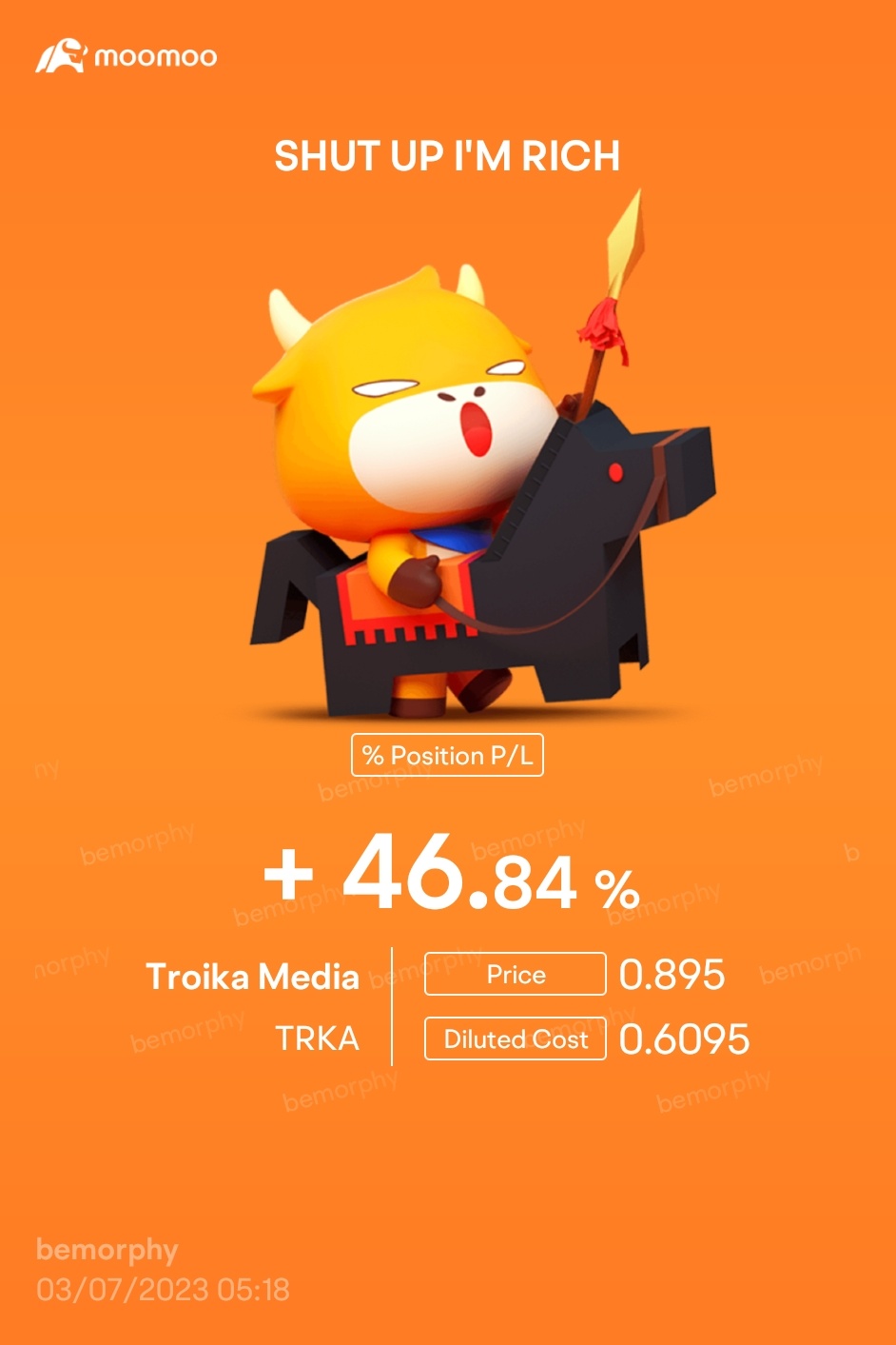 $Troika Media (TRKA.US)$ 买入低点