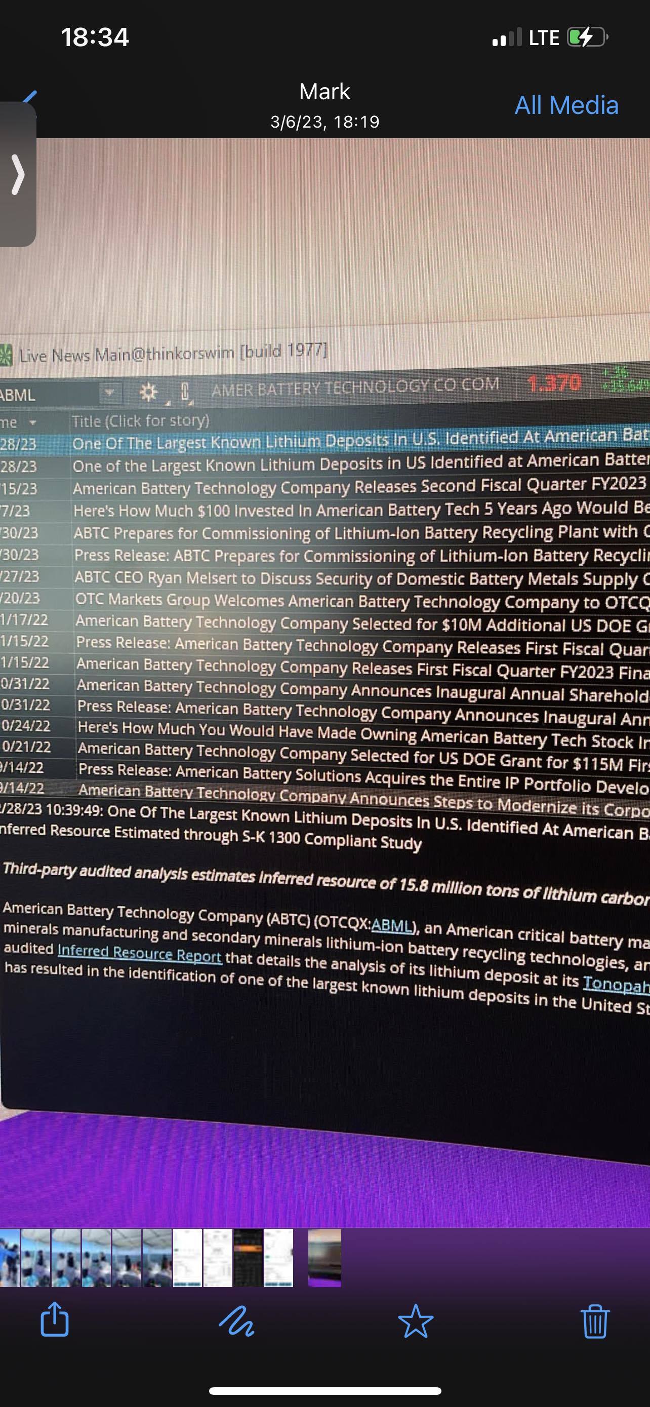 $AMERICAN BATTERY TECHNOLOGY CO (ABML.US)$ lots of good news will be worth a fortune long term 💎✊🏿