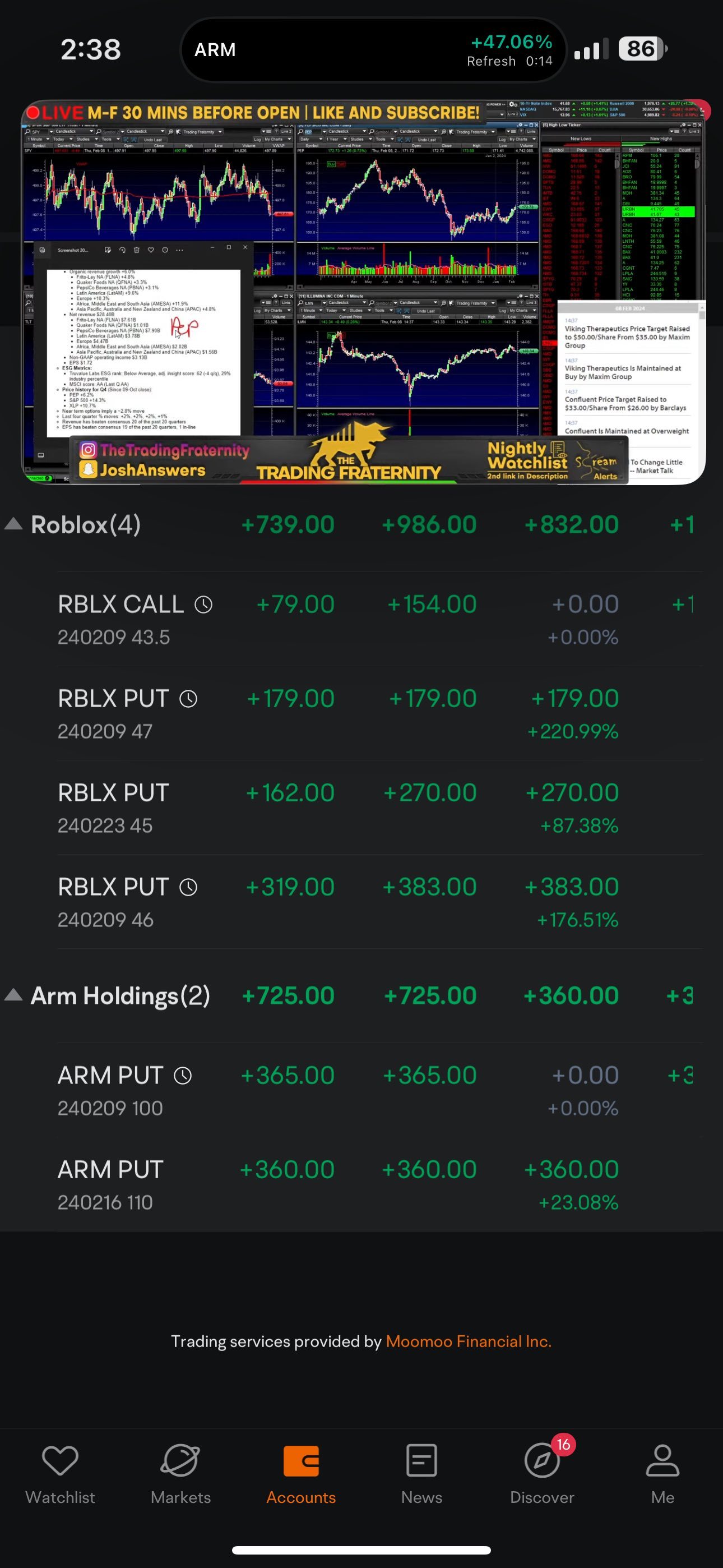 $ARM 240209 100.00P$ 斥责