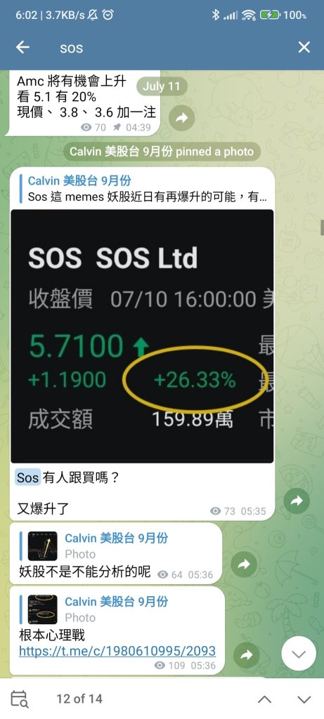 In July it has been calculated that this stock will burst, the big people of my group ate for the second time this time, conservative look $8 $SOS Ltd (SOS.US) $