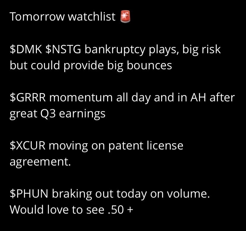 🚨⚡️🚨⚡️🚨 2/6/2024 $DMK Pharmaceuticals (DMK.US)$$NanoString Technologies (NSTG.US)$$Phunware (PHUN.US)$$Exicure (XCUR.US)$$Gorilla Technology (GRRR.US)$ 📊⚡️�...