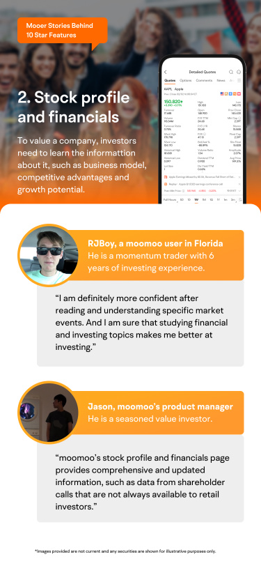 Mooer Stories Behind 10 Star Product Features：ストックプロファイルと財務