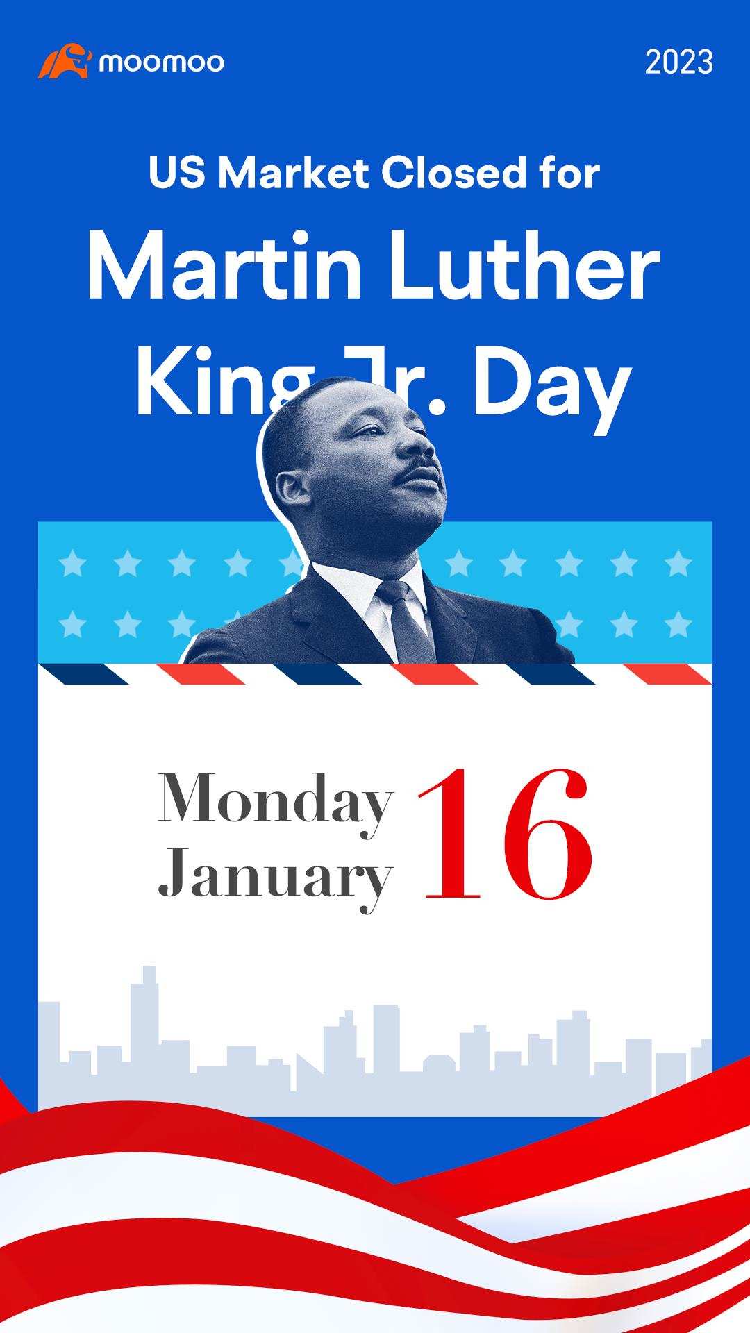 US Markets Closure Notice for the Martin Luther King Jr. Day