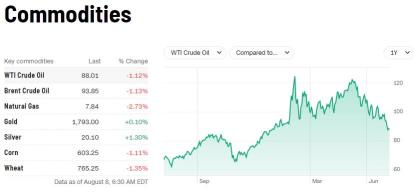 How does JP Morgan view commodity prices in the current environment?