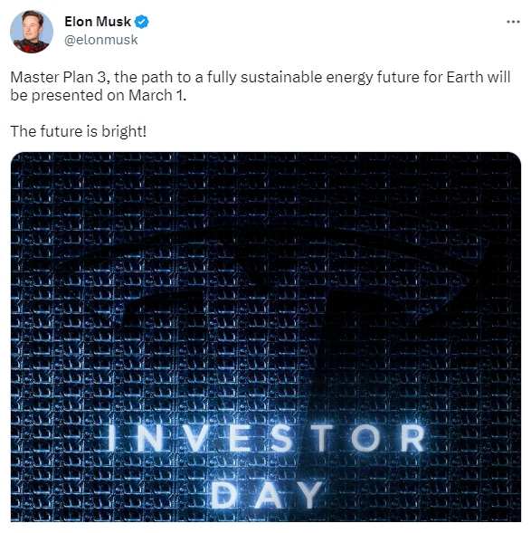 Source: Elon Musk's Twitter
