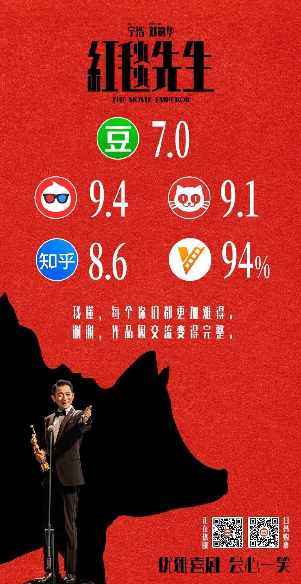 电影《红毯先生》沟通有壁海报，宁浩极简主义荒诞喜剧对话观众- moomoo 社区, image size:1024x1984