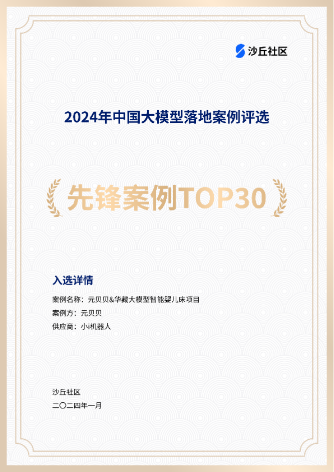 2024中國大模型先鋒案例TOP30