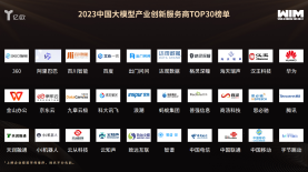 大模型引領產業創新！小i機器人入選《2023中國大模型產業創新服務商TOP30榜單》