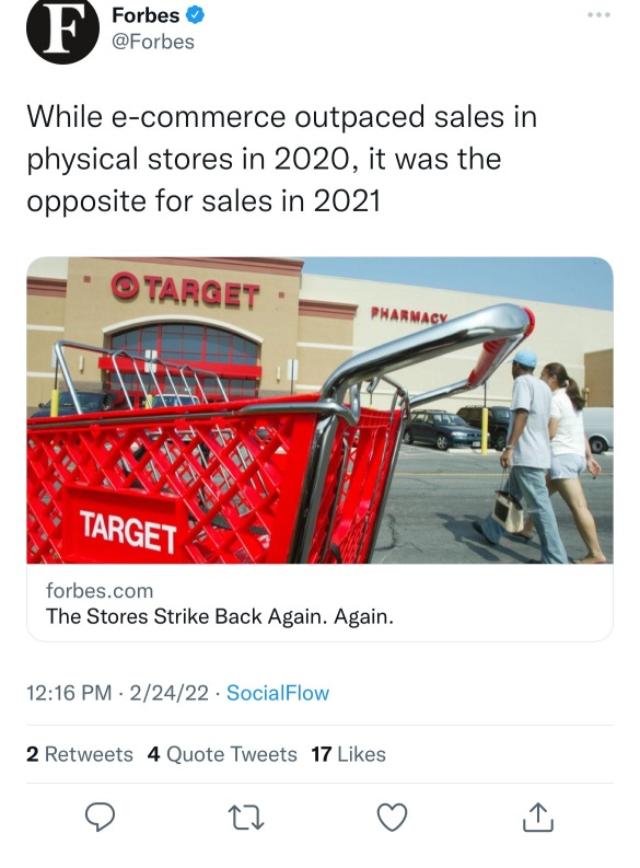 The stores are back again?