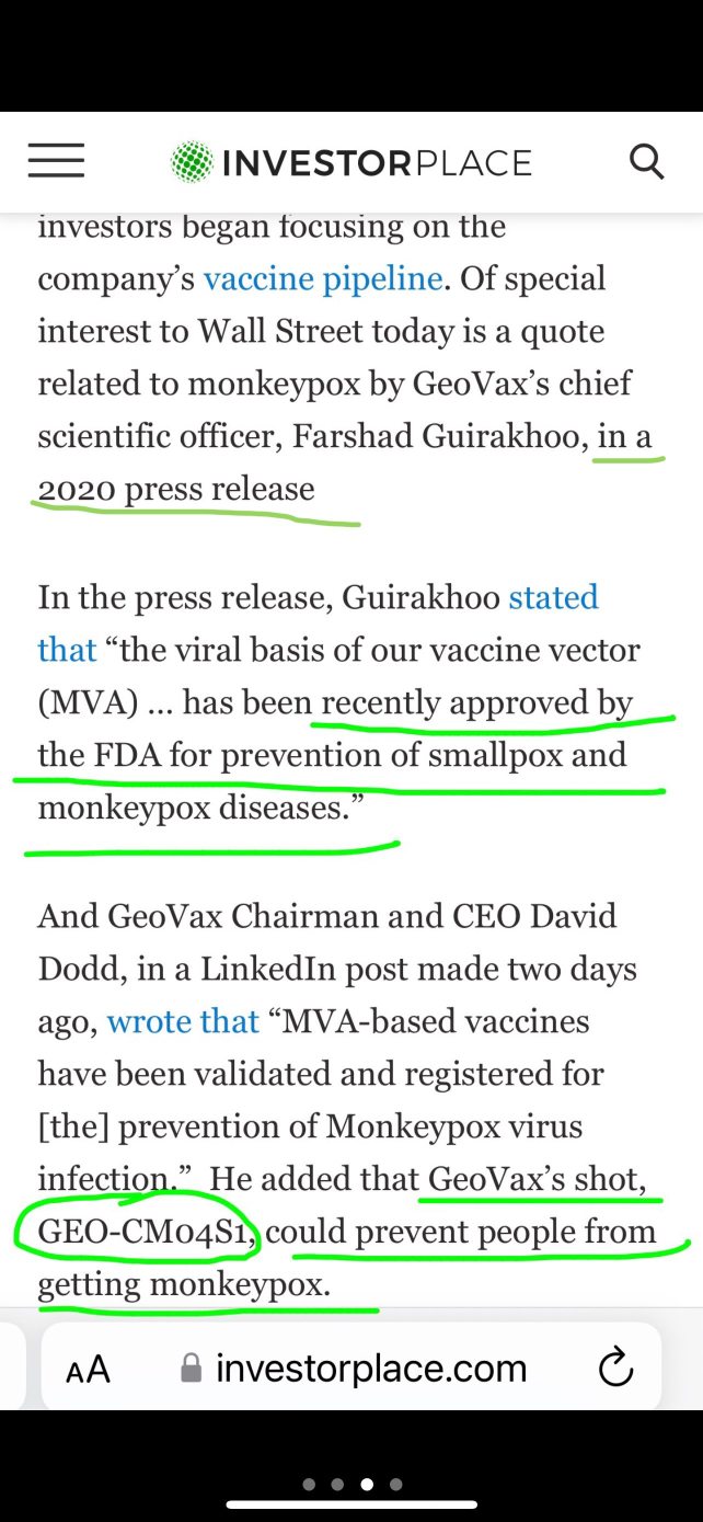 Remember now we have FDA approved vaccines