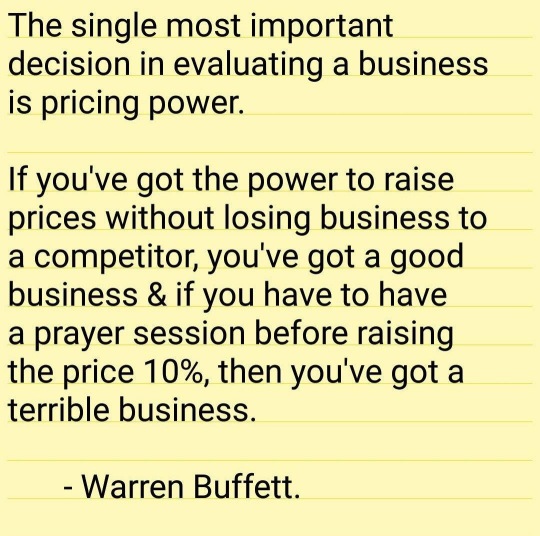 A good business model VS a terrible business model by Warren Buffett