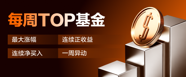 每周Top基金 | 晋达环球黄金基金上周上涨+7.62%