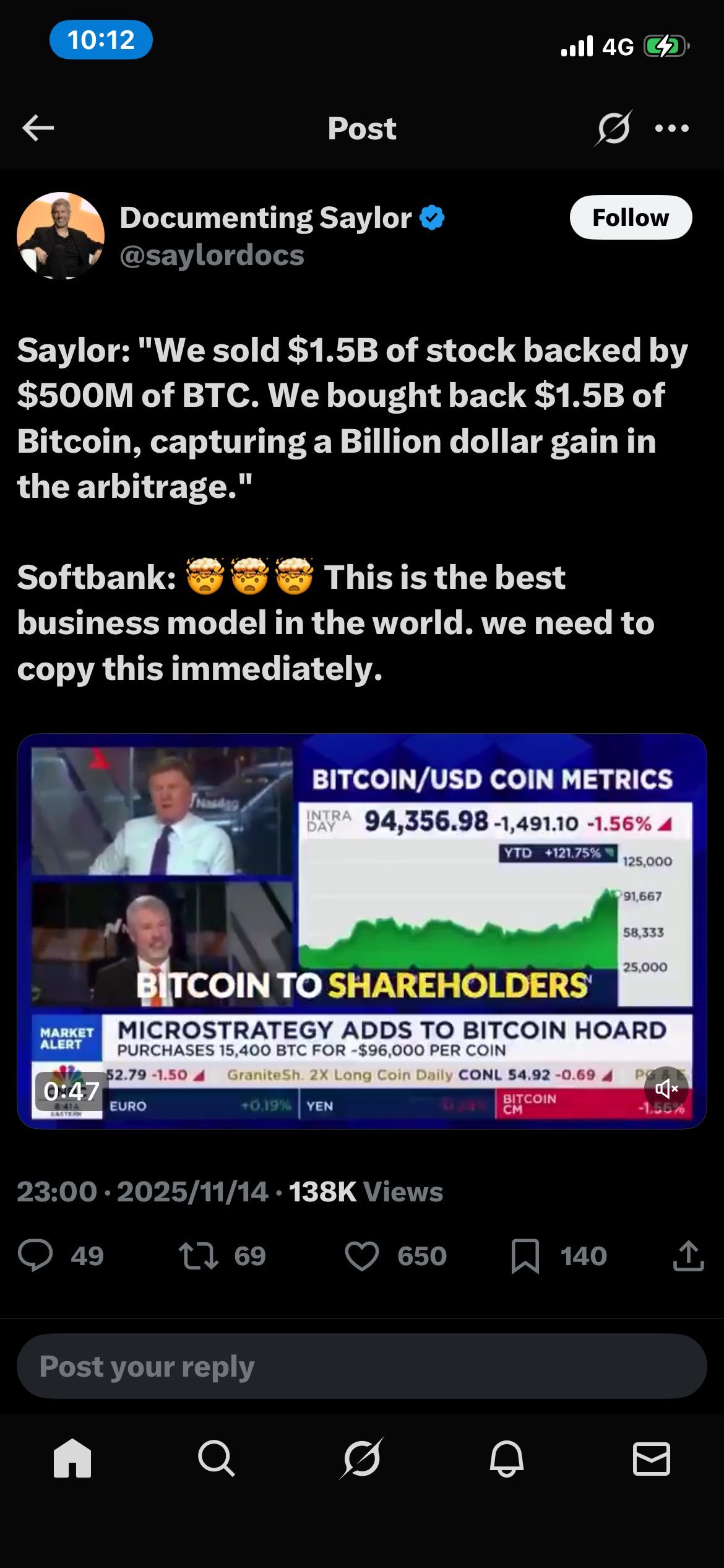 Strategy (MSTR.US)$ 太不要脸mstr的股价几乎等于mstr的取款机可他购买的btc 和我们没有... - moomoo 社区