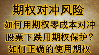 最新更新：股價回調，如何用期權零成本的對沖股票下跌的風險，還在單純買put對沖嗎？太貴了，我這有零成本的